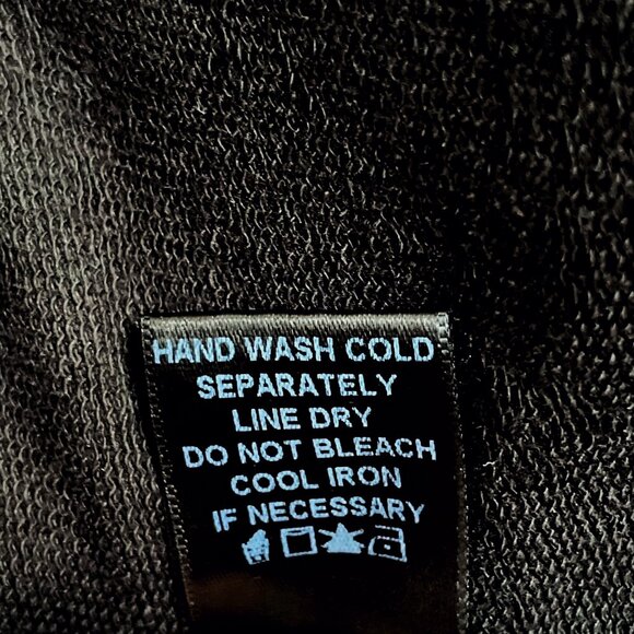 Black One-Button Cotton Stretch Blazer — Made in USA — Pleione Size M - Picture 9 of 12